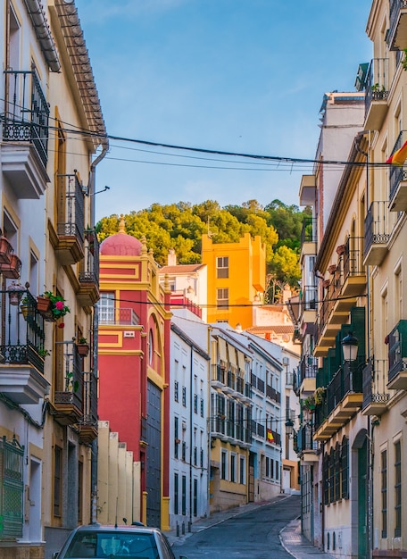 Straße in der Altstadt von Malaga.