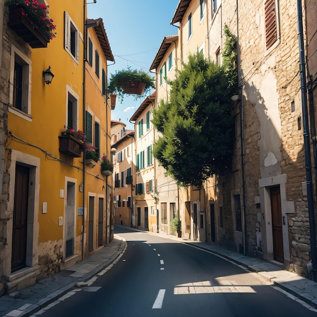 Straße in der italienischen Altstadt