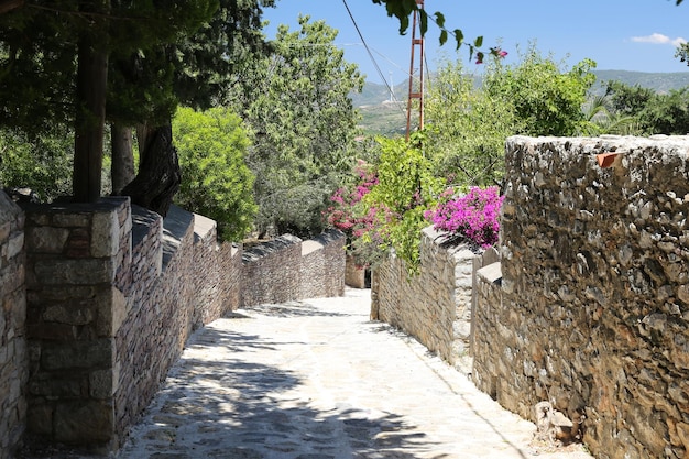 Straße in Old Datca Mugla Türkei