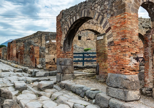 Straße in Pompeji Italien