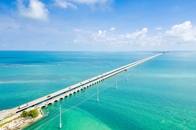 Foto straße nach key west, fl, usa