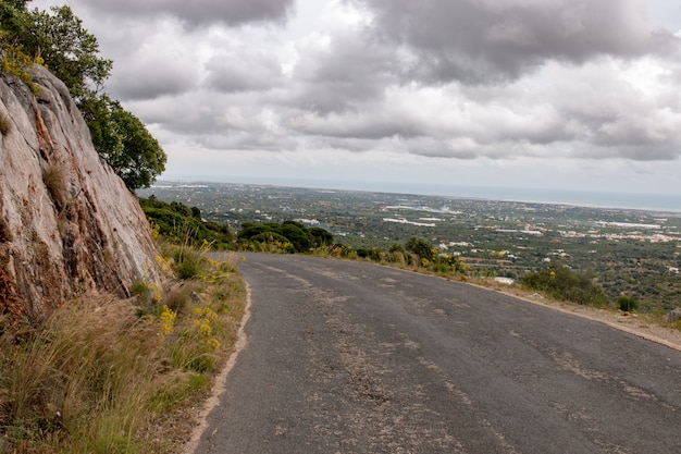 Straße über die Landschaft