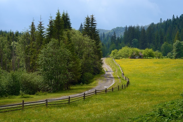 Straße zum Dorf