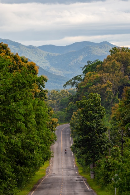 Straßen im nördlichen Tal von Thailand