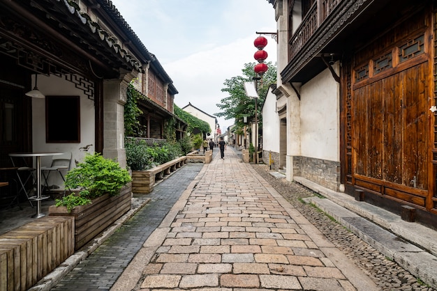 Foto straßen in alten chinesischen städten