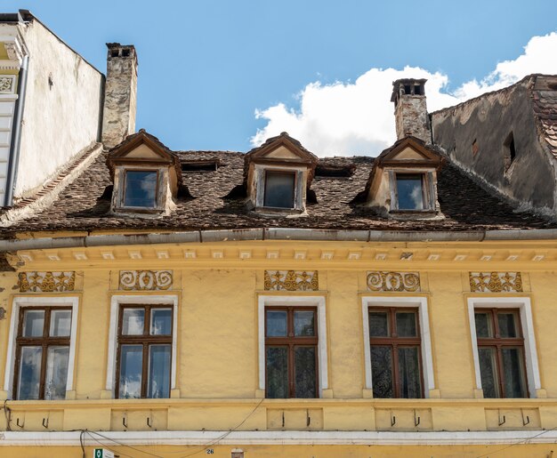 Straßenansicht in Sighisoara, mittelalterliche Stadt von Siebenbürgen, Rumänien