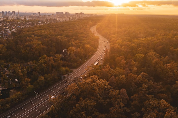 Straßenansicht von oben