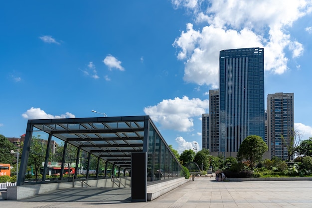 Straßenszene in der Innenstadt von Liuzhou China