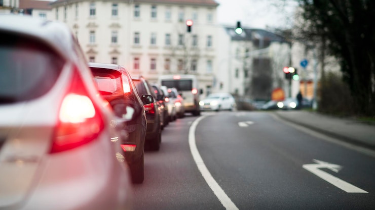 Foto straßenverkehr in der stadt