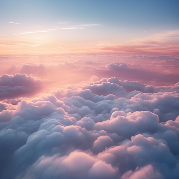 Stratus Einfachheit Minimalistische Wolkenlandschaft