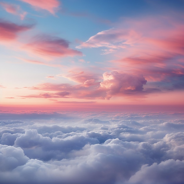 Stratus Einfachheit Minimalistische Wolkenlandschaft