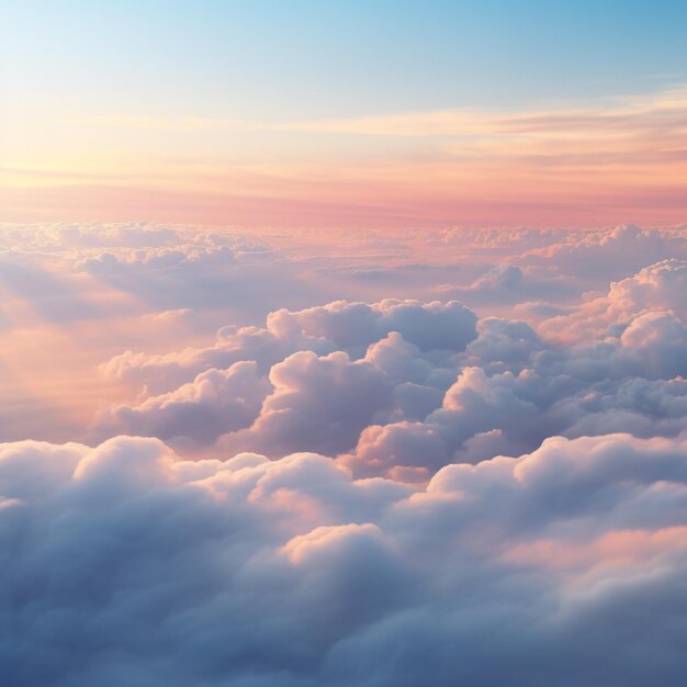 Stratus Einfachheit Minimalistische Wolkenlandschaft