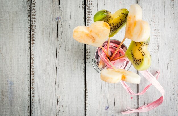 Strauß Früchte zum Valentinstag