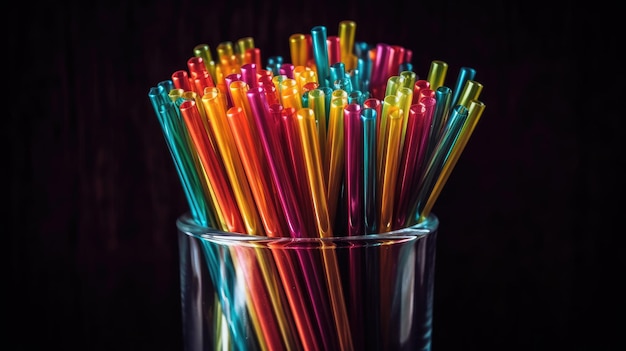 Straw_straws_plastic_free_metal_reusable_plastic com tecnologia Generative AI