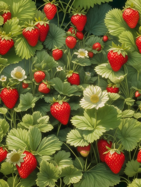 Foto _strawberry_patch_fields_with_strawberry_plants_0