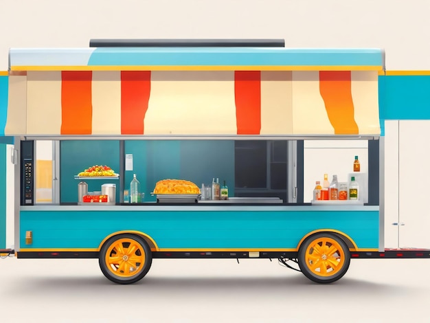 Street-Food-Trailer-Illustration erzeugt