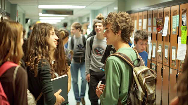 Foto stress für jugendliche in der schule