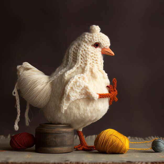 Foto stricken von 3d-chiken