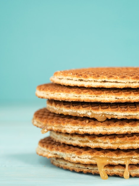 Stroopwafels o caramelo waffles holandeses