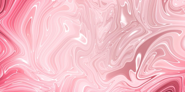 Strudel aus Marmor oder die Kräuselungen von Achat Flüssige Marmorstruktur mit rosa Farben Abstrakte Malerei Hintergrund für Tapeten Poster Karten Einladungen Websites Flüssige Kunst