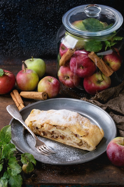 Strudel de maçã caseiro