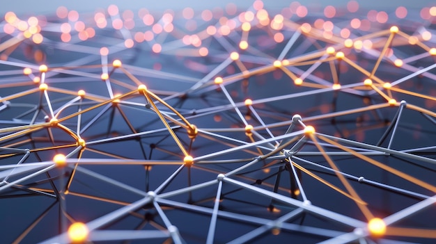 Foto struktur der netzwerkverbindung