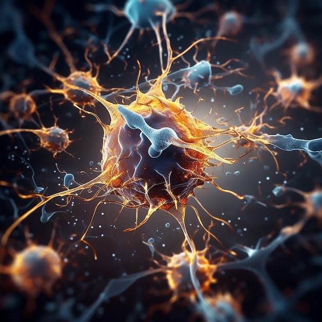 Struktur des Gehirns von Neuronen