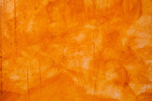 Strukturierte Wand gebürstet gemalt Hintergrund Abstrakt Orange Ölfarbe