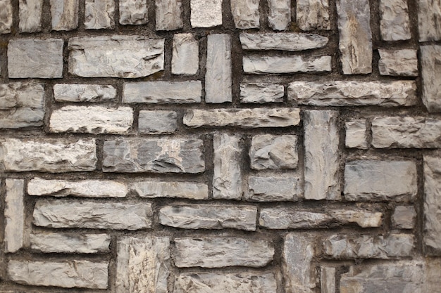 Strukturierter Hintergrund der grauen Steinmauer