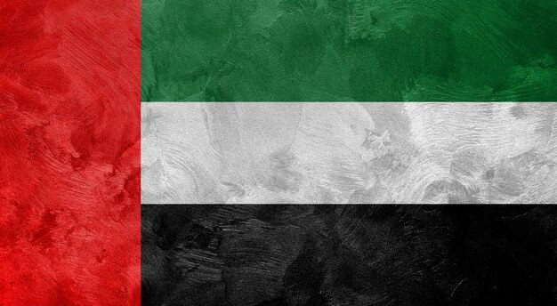 Strukturiertes Foto der Flagge der Vereinigten Arabischen Emirate