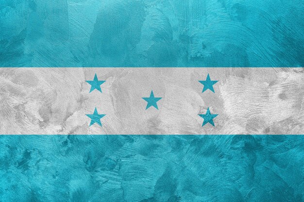 Strukturiertes Foto der Flagge von Honduras