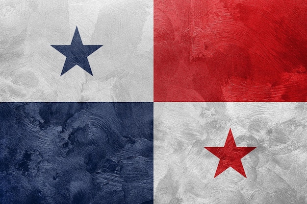 Strukturiertes Foto der Flagge von Panama