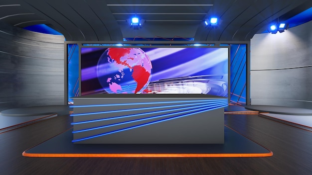 Foto studio-set-hintergrund 2267_3d virtual tv studio news_studio-hintergrund