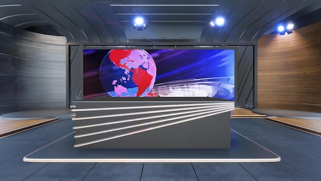 Studio-Set-Hintergrund 2267_3D Virtual TV Studio News_Studio-Hintergrund