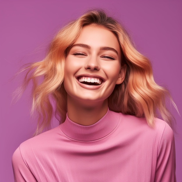 Foto studio-stil schöne frauen modell verschiedene mode kleidung lächelnd gesicht fotografie