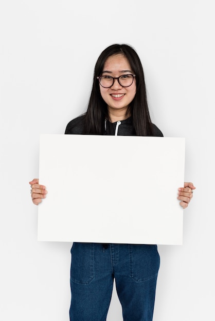 Studioportrait einer asiatischen Frau