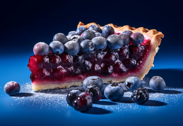 Stück Blaubeerkuchen