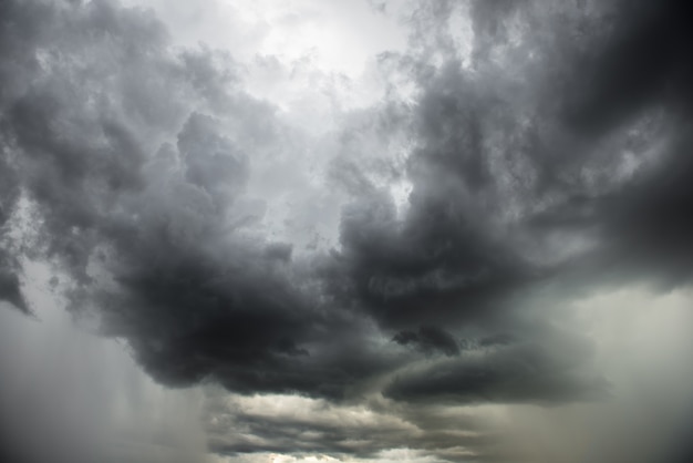 Stürmische Wolken.