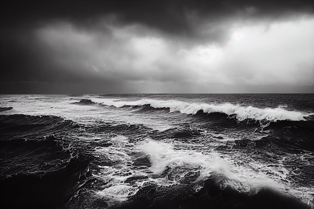 Stürmischer Tag auf dem Meer