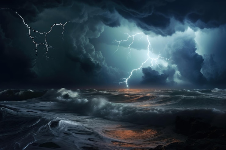 Foto sturm, natur, gewitter, blitze