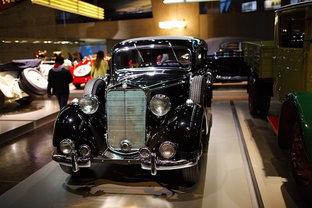 STUTTGART GERMANIA 23 2024 Museu Mercedes-Benz de Stuttgart Alemanha