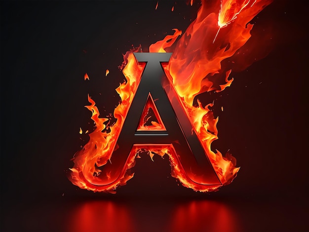 Stylelist Fire Effect Letter Logo ai Generado