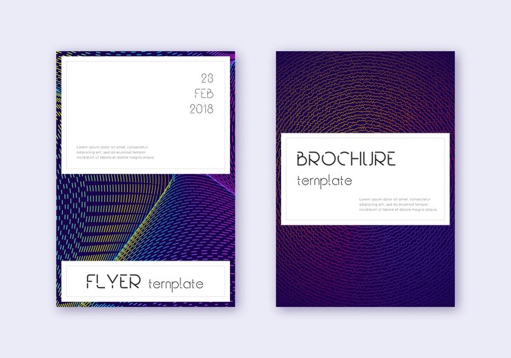 Foto stylische cover-design-vorlagen-satz regenbogen-abstrakte