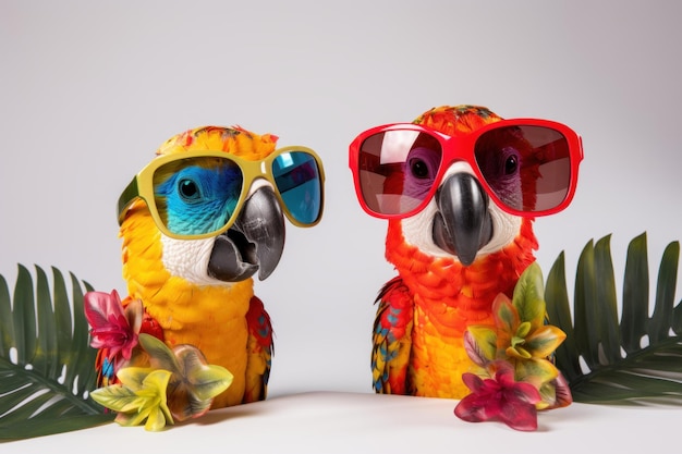 Stylische Parrot-Party-Brillen Erzeugen Sie Ai