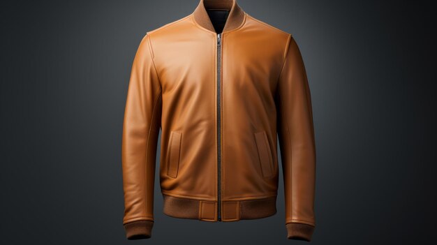 Stylish Minimalist Bomber Jacket com textura macia de manteiga