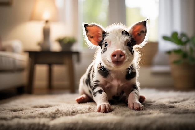 Stylish Snouts ein Haustier Schwein's Touch zum zeitgenössischen Leben