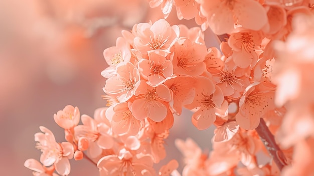 Las suaves flores de cerezo rosadas en flor