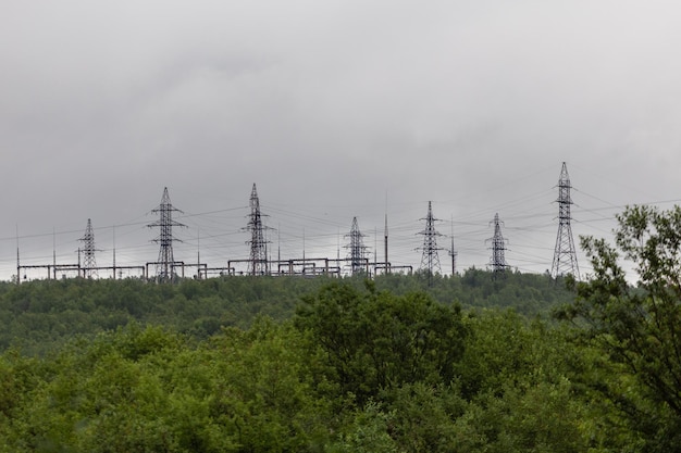 Subestação de distribuição elétrica