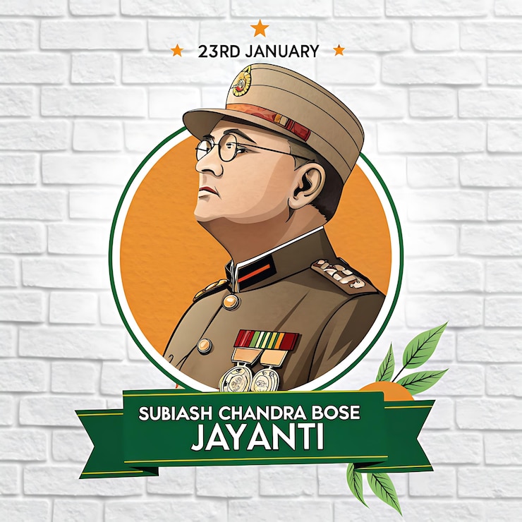 Foto subhas chandra bose jayanti recordando a un héroe nacional