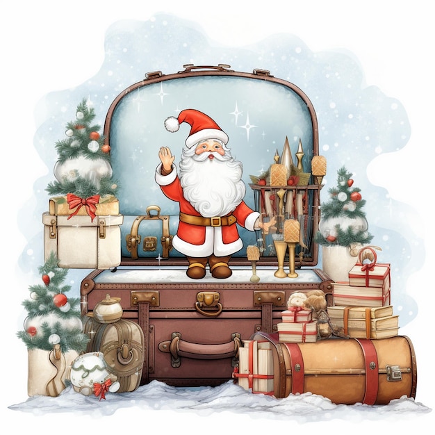 Sublimação de Viagens de Natal Clipart